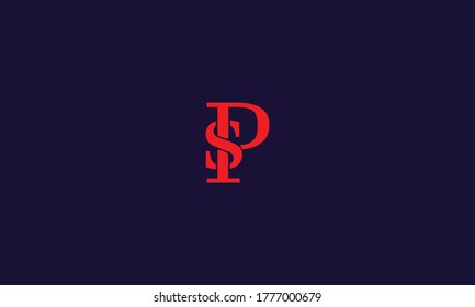 Letters monogram icon logo PS or SP