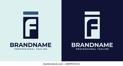 Letters IF Monogram Logo, suitable for any business with FI or IF initials