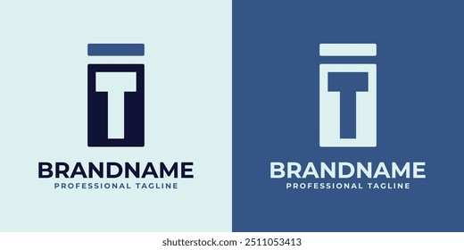 Letters IT Monogram Logo, suitable for any business with TI or IT initials