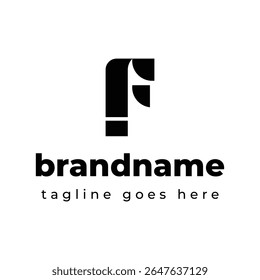 Letras IF Monogram Logo, adecuado para cualquier negocio con iniciales FI o IF