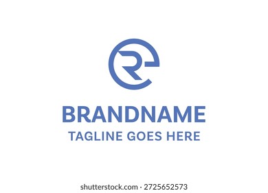 Buchstaben RE Monogram Logo, geeignet für jedes Unternehmen mit ER RE Initialen