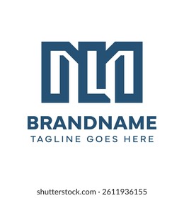 Letters MQ Monogram Logo, suitable for any brand with MQ QM initials