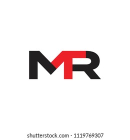 Letters Mtr Linked Symbol Logo Vector