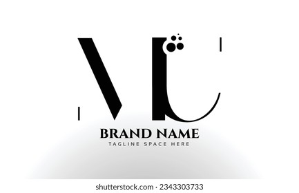 Letters MU dotted shape logo design templates