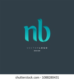 Letters N & B logo icon vector element.
