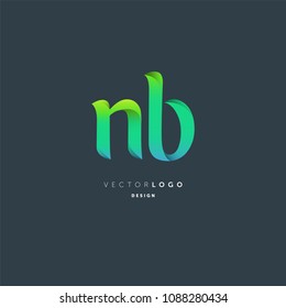 Letters N & B logo icon vector element.
