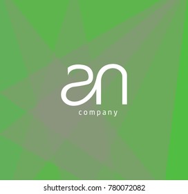 Letters A N business Logo icon template vector.
