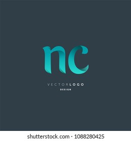 Letters N & C logo icon vector element.
