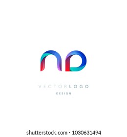 Letters N D, N & D logo, multi colour letters icon vector template.

