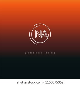 Letters N A Joint logo icon vector template.

