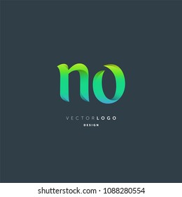 Letters N & O logo icon vector element.
