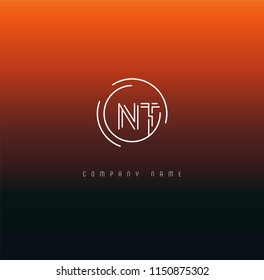 Letters N T Joint logo icon vector template.
