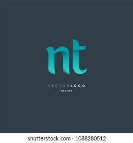 Letters N & T logo icon vector element.
