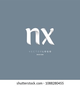 Letters N & X logo icon vector element.
