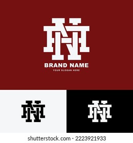 Letters AN or NA monogram template logo initial for clothing, apparel, brand