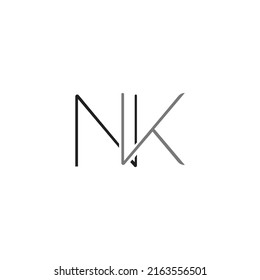 Letters NK Abstract Logo Design