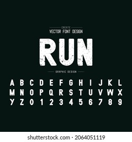 letters and number style illutsration