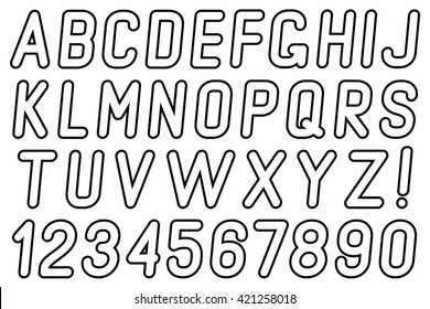 Letters and numbers.