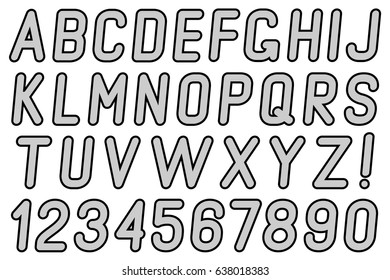 Letters and numbers.