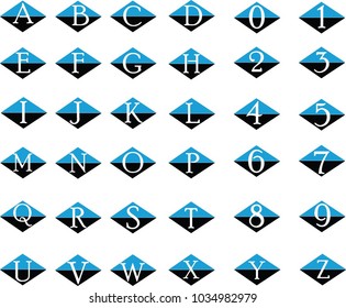 Letters and Numbers icon logo