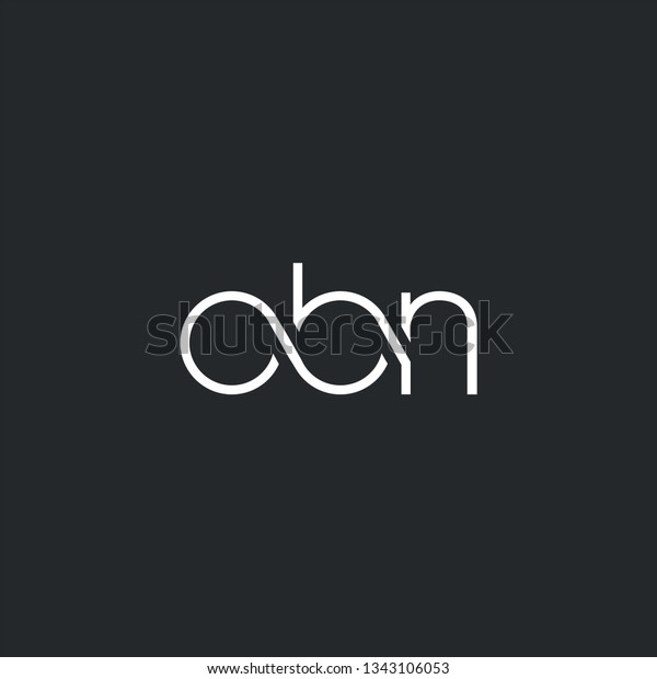 Letters O B N Joint Logo Stock Vector Royalty Free