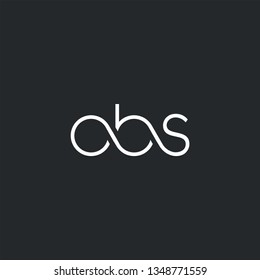 Letters O B S Joint logo icon vector element.