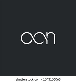 Letters O C N Joint logo icon vector element.