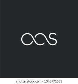 Letters O C S Joint logo icon vector element.