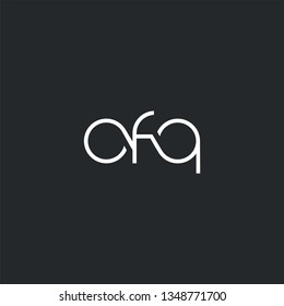 Letters O F Q Joint logo icon vector element.