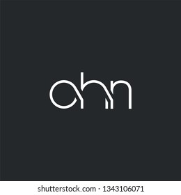 Letters O H N Joint logo icon vector element.