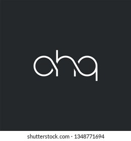 Letters O H Q Joint logo icon vector element.
