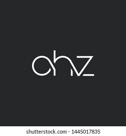 Letters O H Z Joint logo icon vector element.