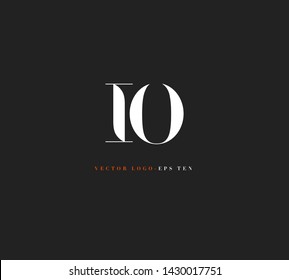 Letters I & O Joint logo icon vector for business card and corporate identity.