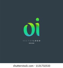 Letters O I logo icon vector template.