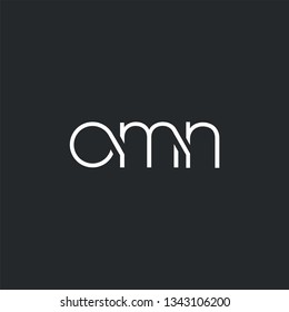 Letters O M N Joint logo icon vector element.