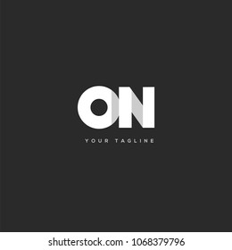 Letters O N, O & N joint logo icon vector template.