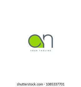 Letters O & N joint logo icon vector template.
