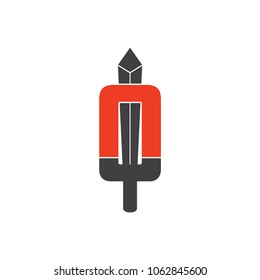 letters o n sword design logo
