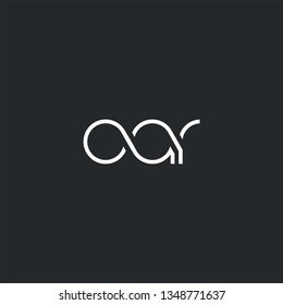 Letters O A R Joint logo icon vector element.