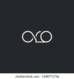 Letters O R O Joint logo icon vector element.