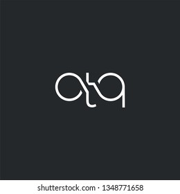 Letters O T Q Joint logo icon vector element.