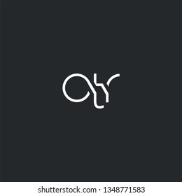 Letters O T R Joint logo icon vector element.
