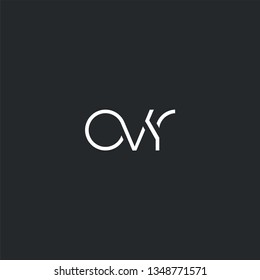 Letters O V R Joint logo icon vector element.