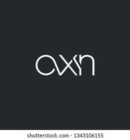 Letters O X N Joint logo icon vector element.