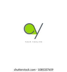 Letters O Y, O & Y joint logo icon vector template.
