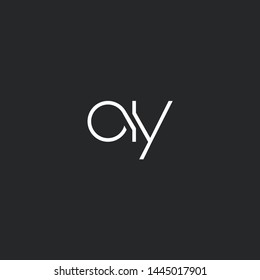 Letters O I Y Joint logo icon vector element.