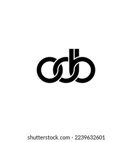 Letters ODB Logo Simple Modern Clean