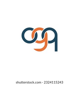 Logo-Design für Buchstaben des OGQ Monogram
