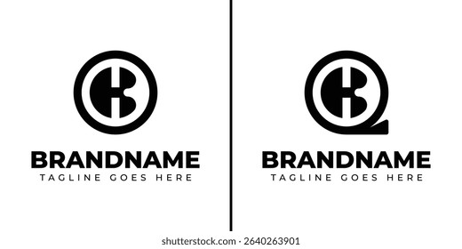 Letters OK and QK Monogram Logo, for any brand with OK KO QK KQ initials
