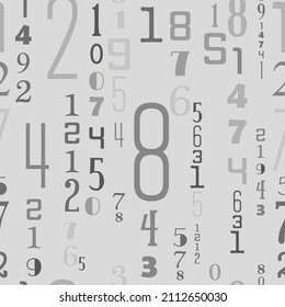 letters on black background with seamless pattern.